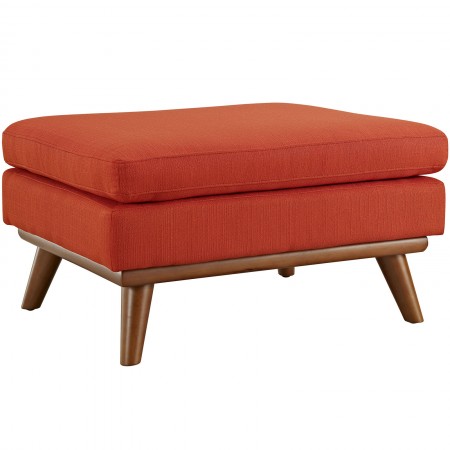 Engage Upholstered Fabric Ottoman Atomic Red
