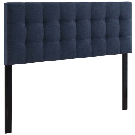 Lily King Upholstered Fabric Headboard Navy