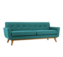 Engage Upholstered Fabric Sofa Teal