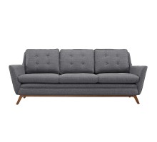Beguile Upholstered Fabric Sofa Gray