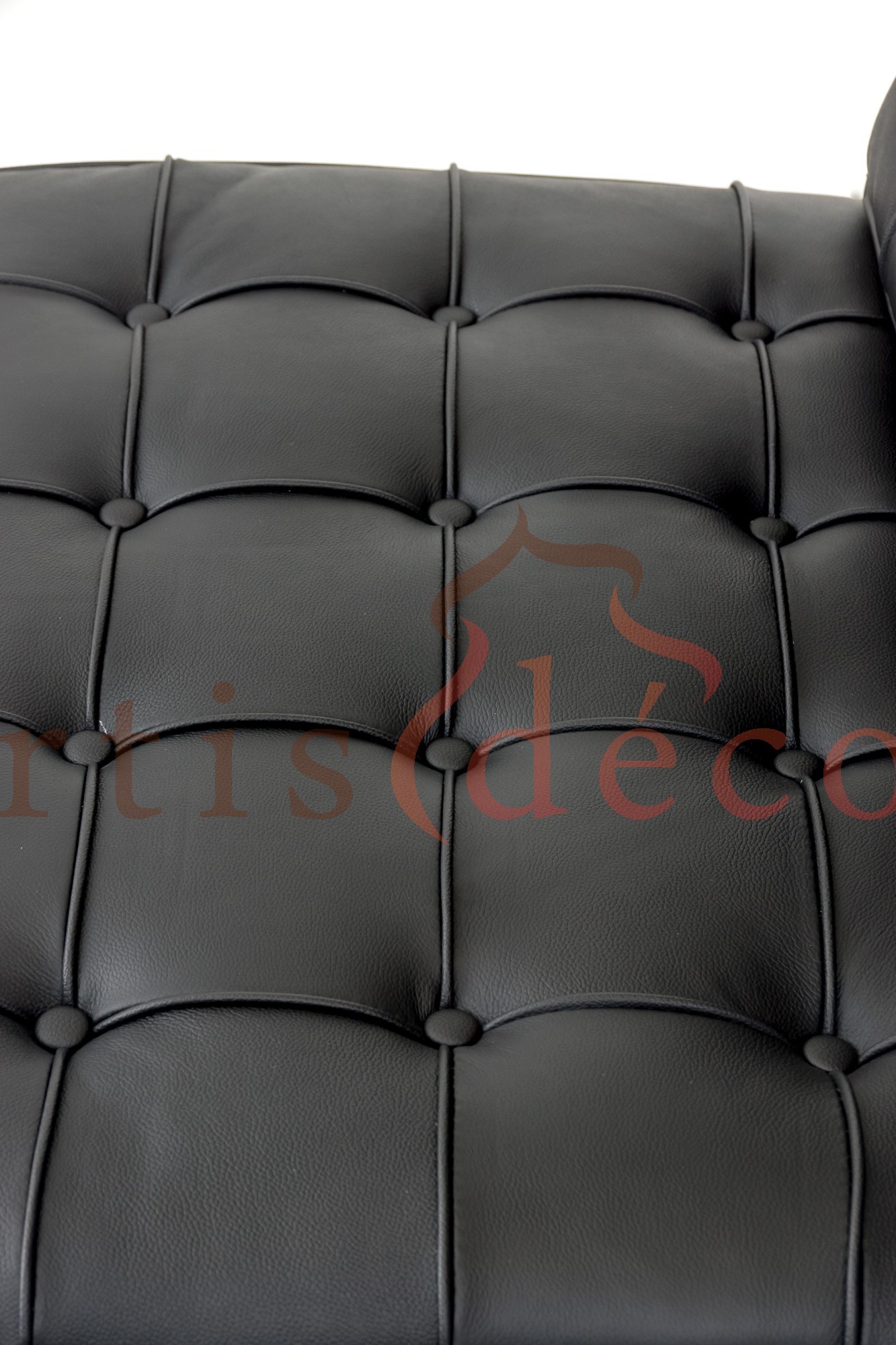 Premium Lounge Chair and Ottoman-Black-Chair Only