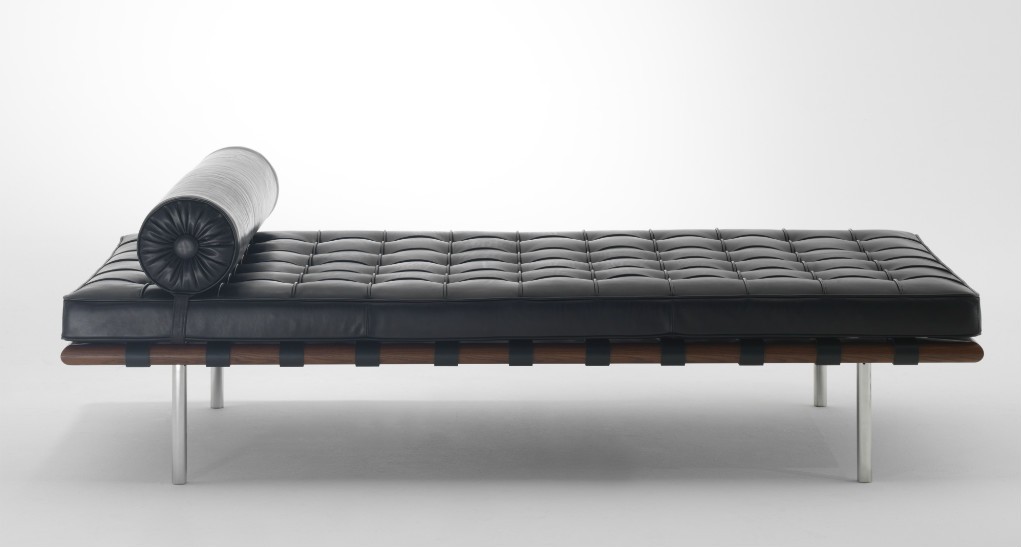 Premium Day Bed - Black Top Grain Leather